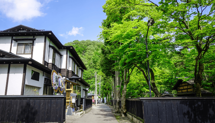 秋田県の古き良き街並み